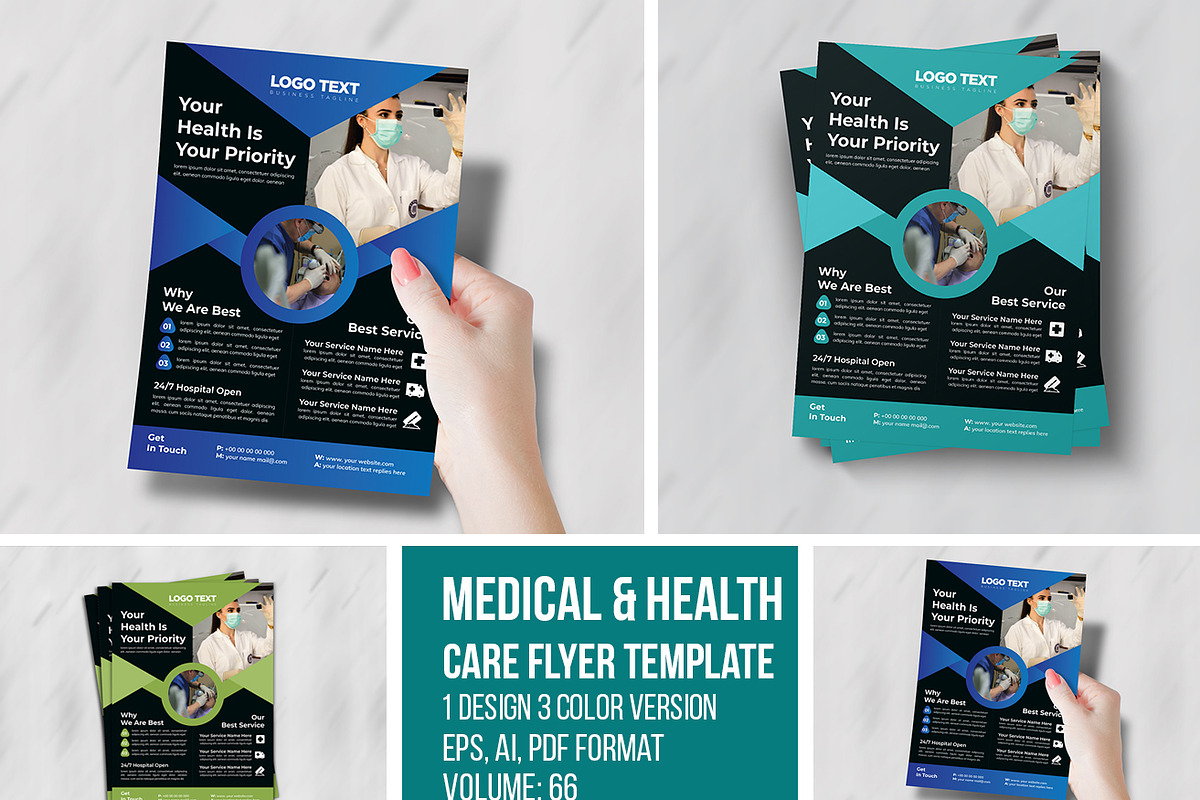 Creative Medical flyer Template in Flyer Templates - product preview 8