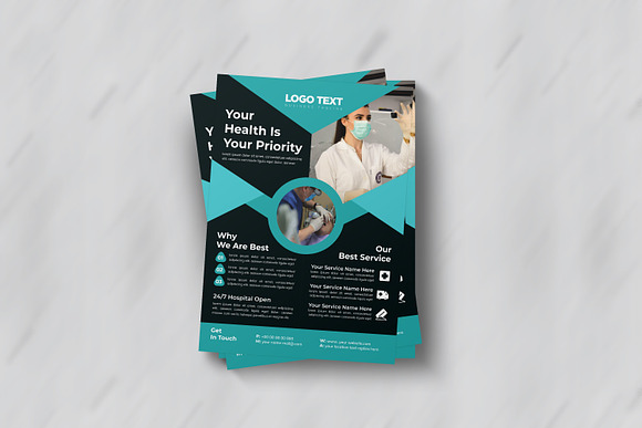 Creative Medical flyer Template in Flyer Templates - product preview 1