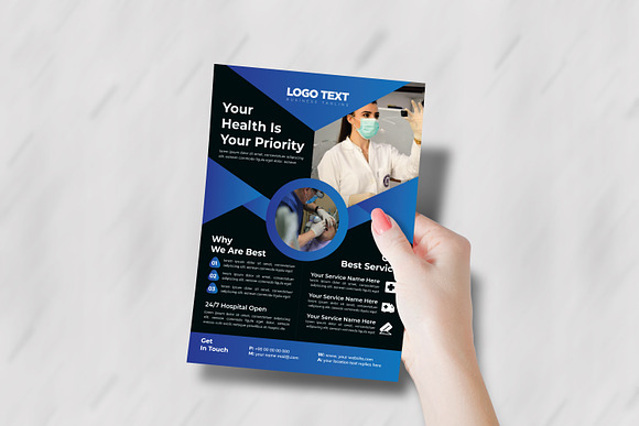 Creative Medical flyer Template in Flyer Templates - product preview 2