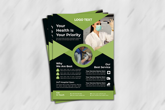 Creative Medical flyer Template in Flyer Templates - product preview 3