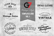 Vintage Style Templates Logo Vol. 1