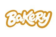 Bakery vector lettering