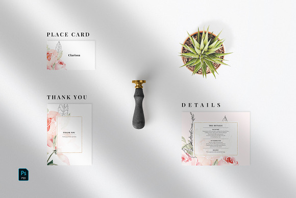 Wedding Invitation Suite - Larissa in Wedding Templates - product preview 4