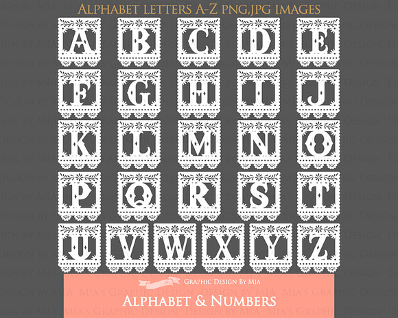 White Alphabet & Numbers in Illustrations - product preview 1