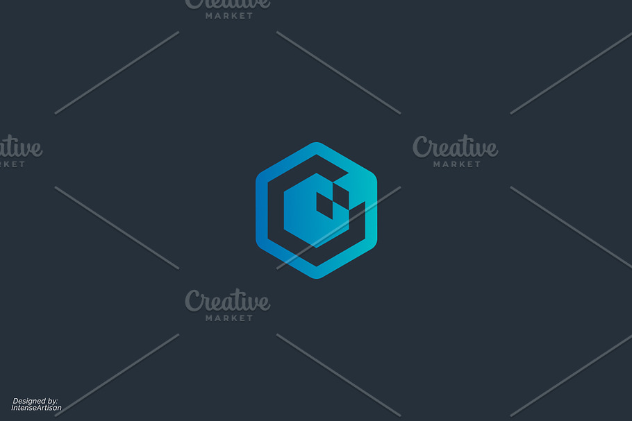 Optic Hexagon Logo in Logo Templates - product preview 8