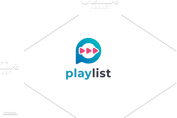 Playlist Music Logo in Logo Templates - product preview 1