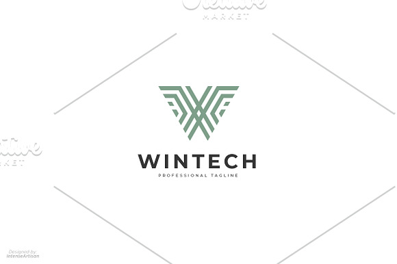 Wintech - W Letter Logo in Logo Templates - product preview 1