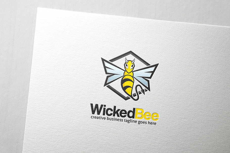 Evil Bee Logo in Logo Templates - product preview 8