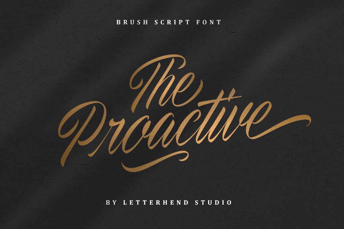 The Proactive Script in Script Fonts - product preview 8