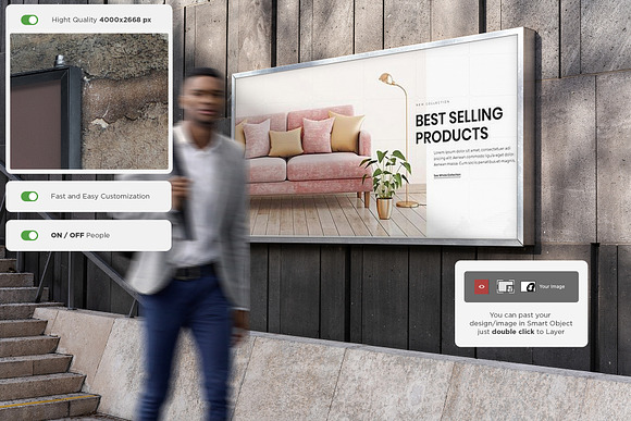 Wall Poster Mockup in Print Mockups - product preview 10