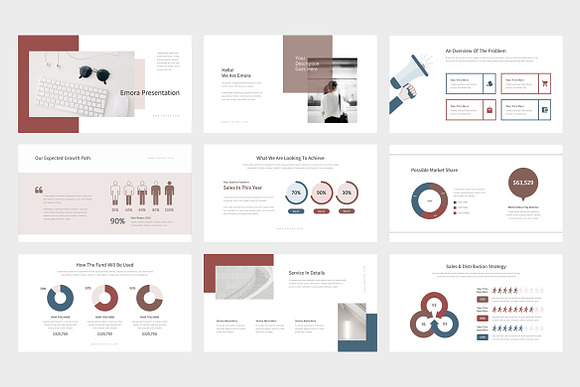 Emora : Pitch Deck Powerpoint in PowerPoint Templates - product preview 1