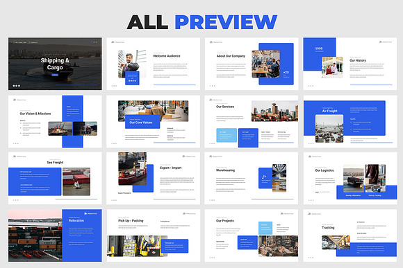 Shipping & Cargo Keynote Template in Keynote Templates - product preview 4