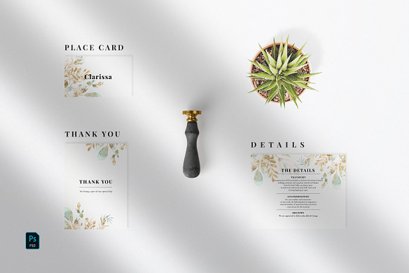 Classy Floral Wedding Suite in Wedding Templates - product preview 4