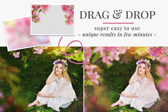 Pink Blossom Tree photo overlays in Add-Ons - product preview 3