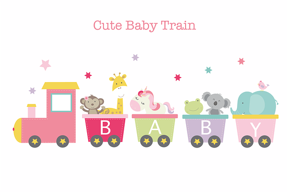 Baby Girl Alphabet in Illustrations - product preview 3