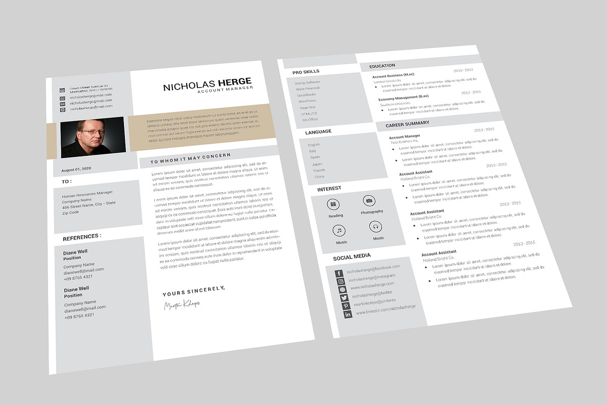 Nicholas Resume Designer in Resume Templates - product preview 8