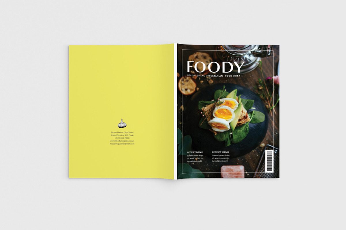 Food Diet Magazine in Magazine Templates - product preview 8