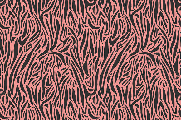Zebra skin seamless patterns in Patterns - product preview 3