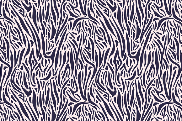 Zebra skin seamless patterns in Patterns - product preview 4