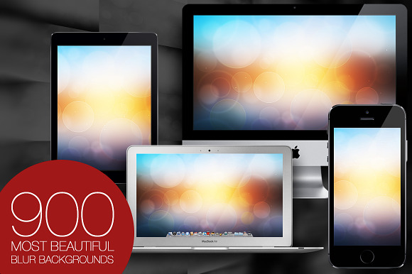 900 Blur Wallpapers (Blurred Lights) in Graphics - product preview 1