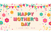 Happy Mother's Day retro card