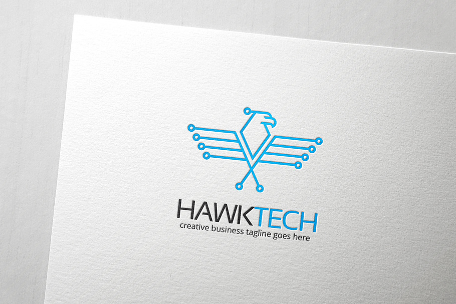 Hawk Tech Logo in Logo Templates - product preview 8