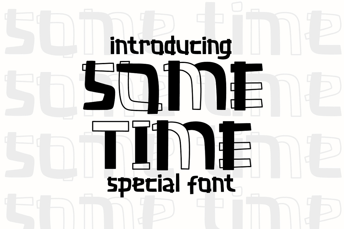 Some Time in Display Fonts - product preview 8