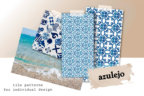 Set of 50 AZULEJO TILES templates in Patterns - product preview 5