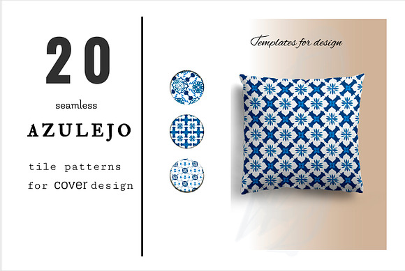Set of 50 AZULEJO TILES templates in Patterns - product preview 7