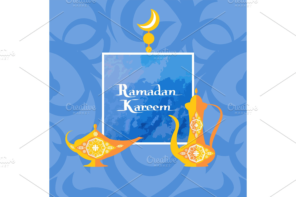 Ramadan Kareem Islamic Dishware in Illustrations - product preview 8