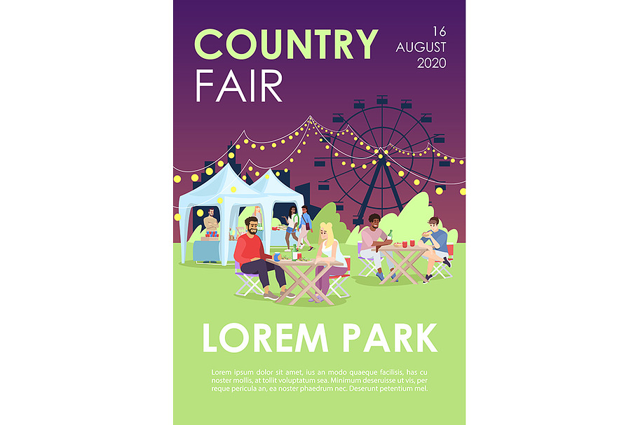 Country fair brochure template in Flyer Templates - product preview 8
