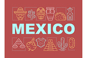 Mexico word concepts banner