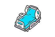 Motorized, electric hospital bed