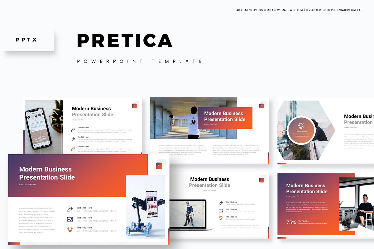 Pretica - Powerpoint Template in PowerPoint Templates - product preview 8