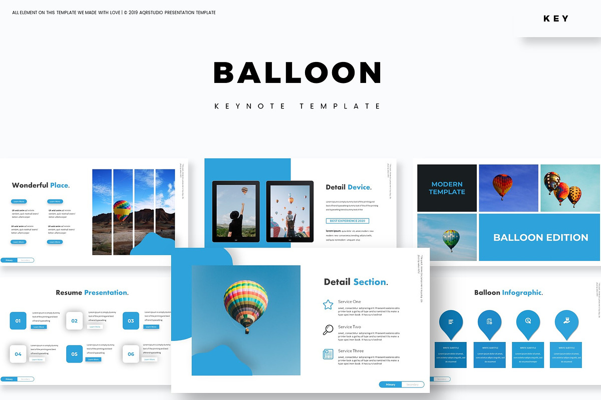 Balloon - Keynote Template in Keynote Templates - product preview 8