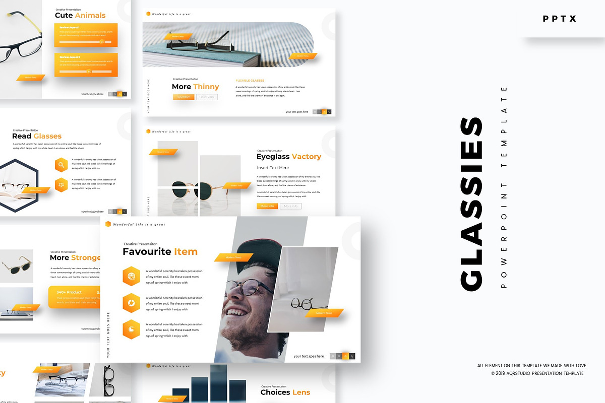 Glassies - Powerpoint Template in PowerPoint Templates - product preview 8