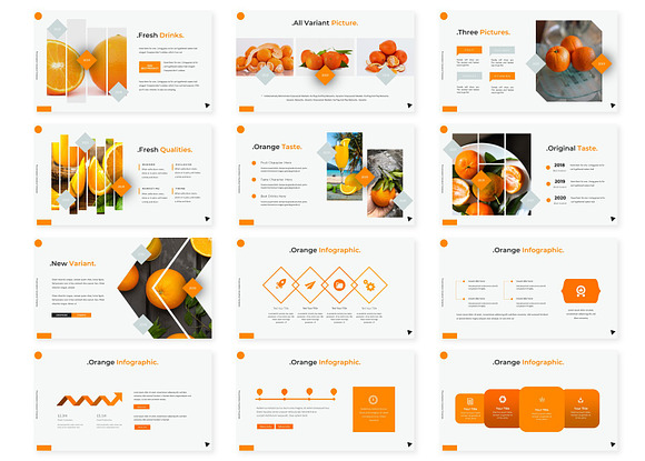 Orange - Keynote Template in Keynote Templates - product preview 2
