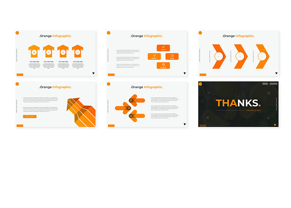 Orange - Keynote Template in Keynote Templates - product preview 3