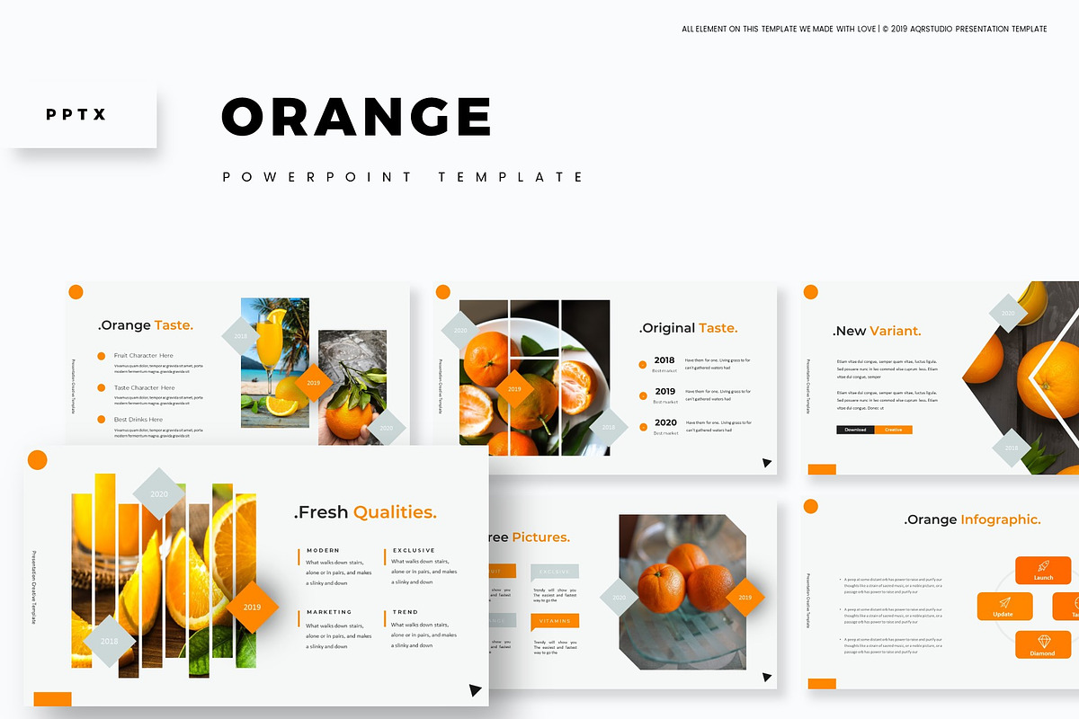 Orange - Powerpoint Template in PowerPoint Templates - product preview 8