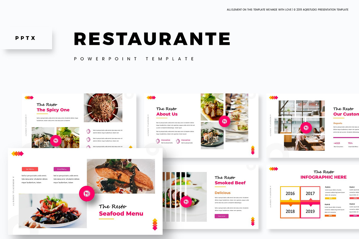 Restaurante - Powerpoint Template in PowerPoint Templates - product preview 8