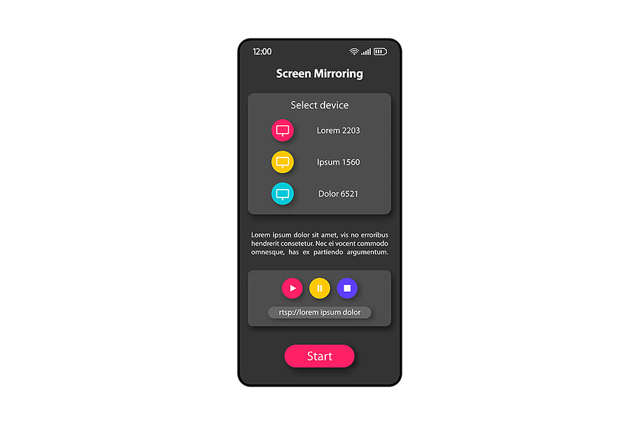 Screen mirroring tool interface in Mobile & Web Mockups - product preview 8