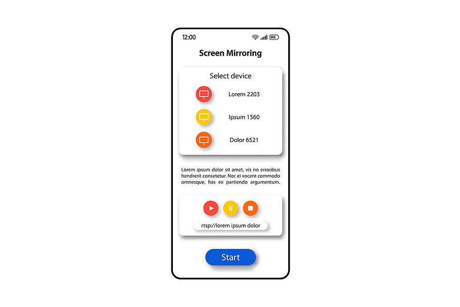 Screen mirroring interface in Mobile & Web Mockups - product preview 8