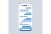Chat conversation interface
