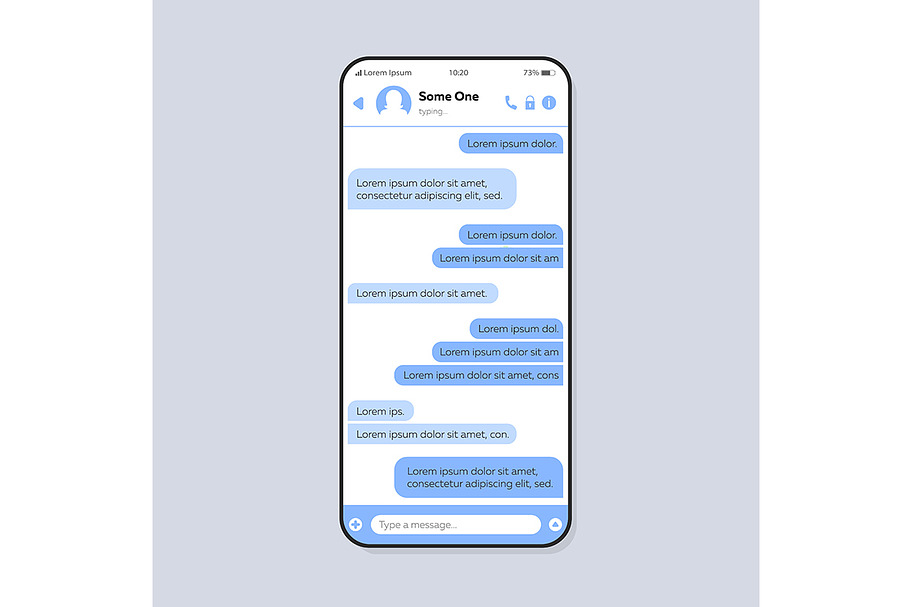 Chat conversation interface in Mobile & Web Mockups - product preview 8