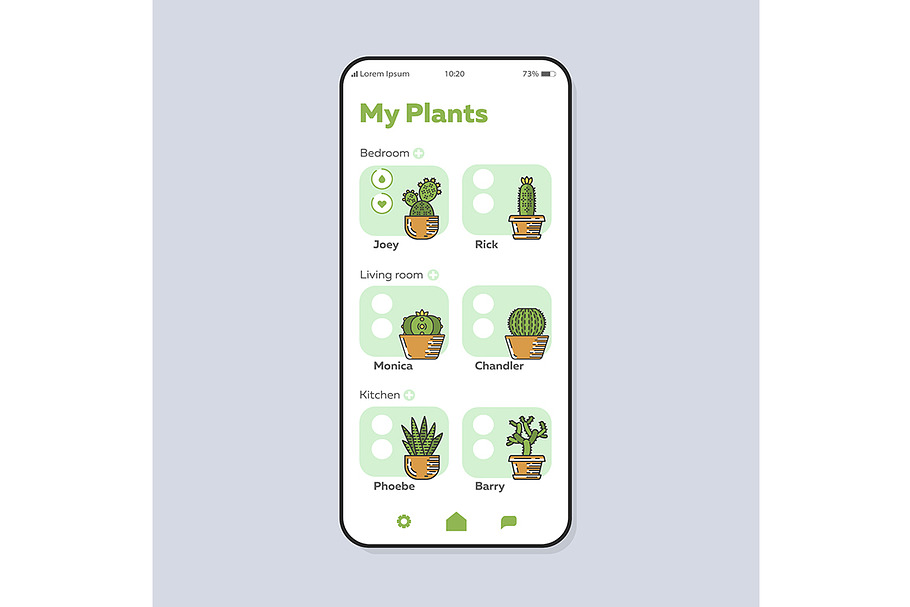 Houseplants care interface in Mobile & Web Mockups - product preview 8