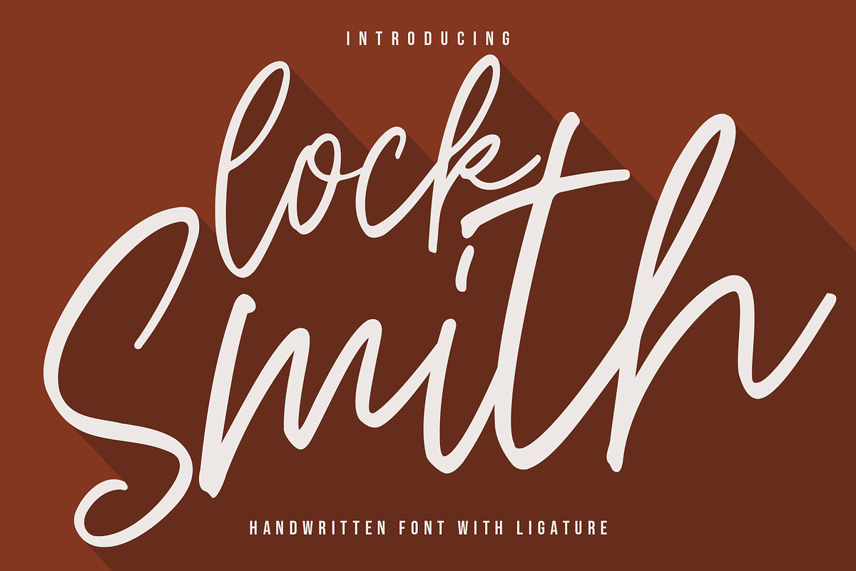 Locksmith Typeface in Script Fonts - product preview 8