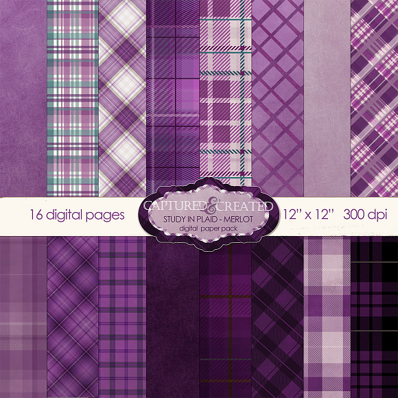 Merlot - A Study In Plaid 16 in Objects - product preview 5
