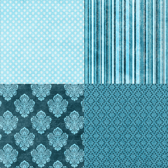 16 Royal Decree Turquoise & Green in Patterns - product preview 1