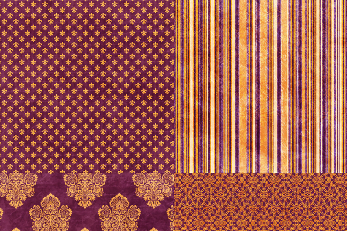 16 Royal Decree Burgundy & Gold in Patterns - product preview 8