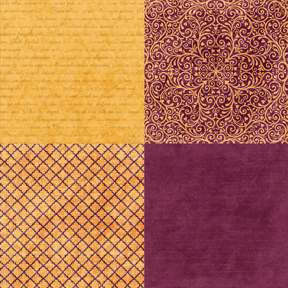16 Royal Decree Burgundy & Gold in Patterns - product preview 2